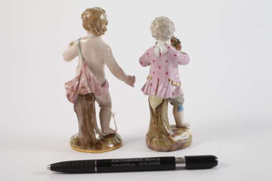 Meissen Gärtnerkind und Jahreszeitenfigur - photo 2