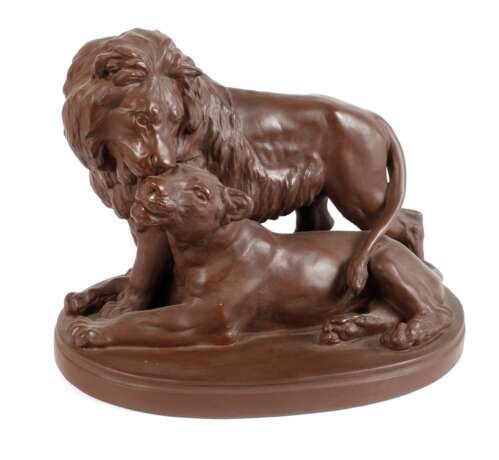 Meissen "Bauchmähnenlöwen" - Foto 1 Meissen "Bauchmähnenlöwen" - Foto 1