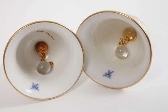 Meissen zwei kleine Glocken "Musizierende Engel" - фото 3