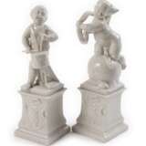 Nymphenburg Paar Putten mit "Bayerischem Wappen" - Foto 1