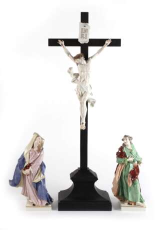 Nymphenburg dreiteilige Kreuzigungsgruppe - Foto 1 Nymphenburg dreiteilige Kreuzigungsgruppe - Foto 1