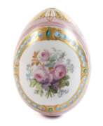 Übersicht. Großes Osterei Blumenmalerei