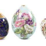 Drei Ostereier Blumen- und Vogelmalerei - photo 1