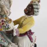 Volkstedt Rokokodame mit Diener - Foto 3