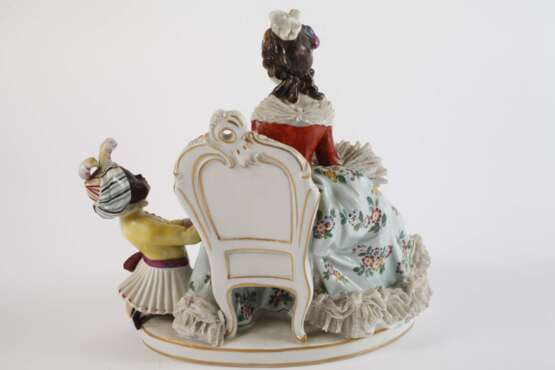 Volkstedt Rokokodame mit Diener - Foto 4 Volkstedt Rokokodame mit Diener - Foto 4