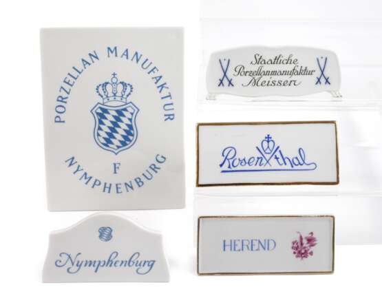Konvolut Werbeaufsteller Porzellanmanufakturen - photo 1 Konvolut Werbeaufsteller Porzellanmanufakturen - photo 1