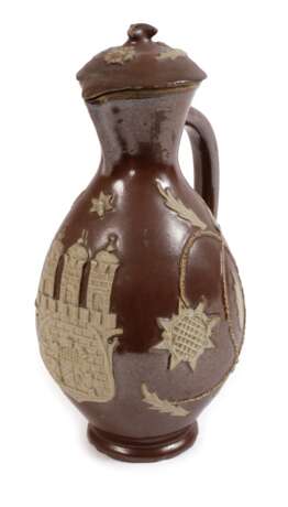 Seltene Bunzlauer Kanne mit Deckel - photo 1 Seltene Bunzlauer Kanne mit Deckel - photo 1