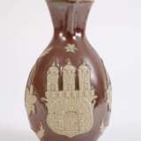 Seltene Bunzlauer Kanne mit Deckel - photo 2