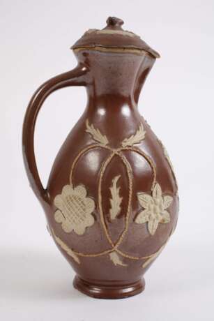 Seltene Bunzlauer Kanne mit Deckel - photo 3 Seltene Bunzlauer Kanne mit Deckel - photo 3