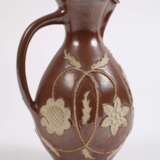 Seltene Bunzlauer Kanne mit Deckel - photo 3