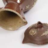 Seltene Bunzlauer Kanne mit Deckel - photo 5