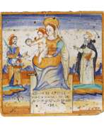 Übersicht. Deruta Italien große Wandfliese 