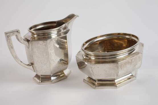 Silber Zucker/Sahne-Set aus Adelsbesitz - photo 5
