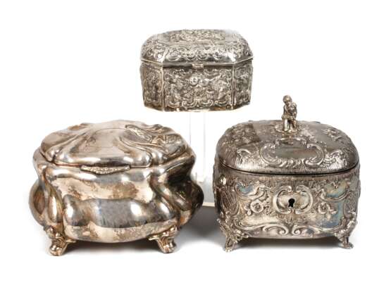 Silber drei Zuckerdosen - Foto 1