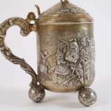 Silber großer Kugelfußhumpen im Barockstil - photo 2