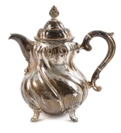 Silber Teekanne im Barockstil - photo 1