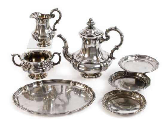 Silber Kaffeekernstück im Barockstil - фото 1