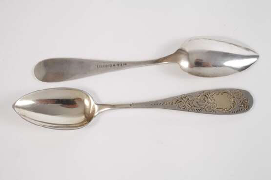 Silber zwölf Kaffeelöffel Historismus - photo 2