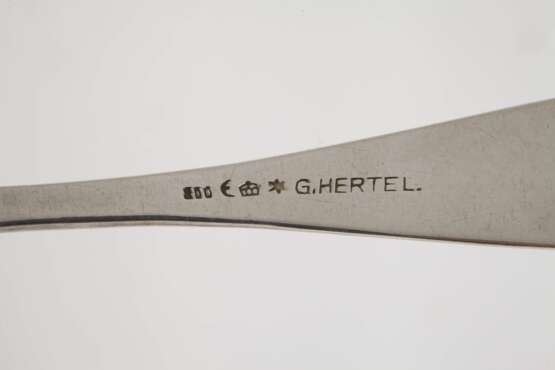 Silber zwölf Kaffeelöffel Historismus - photo 4