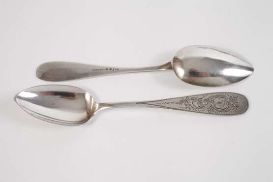 Silber zwölf Kaffeelöffel Historismus - photo 5