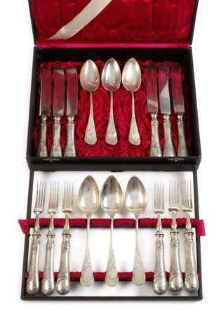 Silber Speisebesteck Historismus - Foto 1