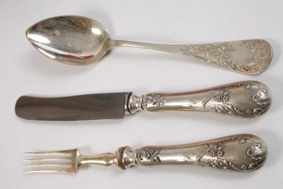 Silber Speisebesteck Historismus - Foto 2
