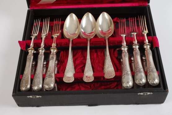 Silber Speisebesteck Historismus - Foto 4