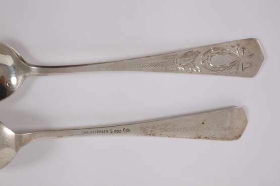 Zwölf Kaffeelöffel Silber - Foto 2