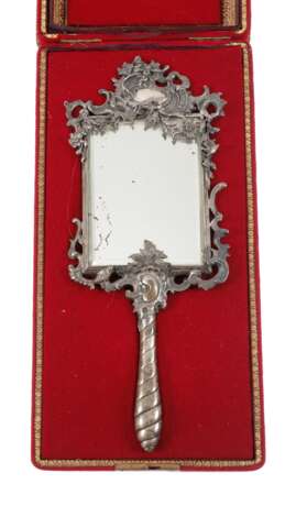 Silber Handspiegel im Etui - фото 1 Silber Handspiegel im Etui - фото 1