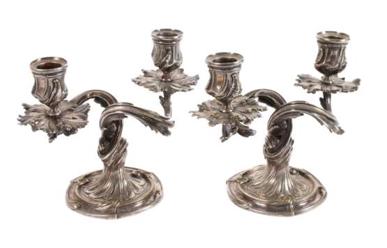 Paar Kerzenleuchter Christofle - Foto 1