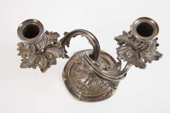 Paar Kerzenleuchter Christofle - Foto 2