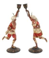 Figürliches Leuchterpaar als Orientalen