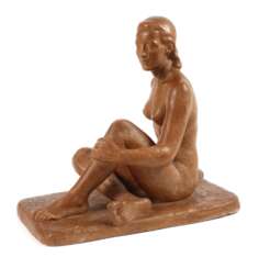 Monogrammist CB, Sitzender Damenakt