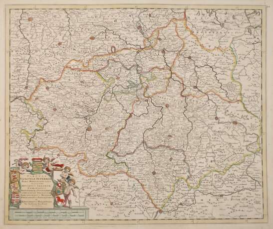 Justus Danckerts, Karte Mitteldeutschland - Foto 1