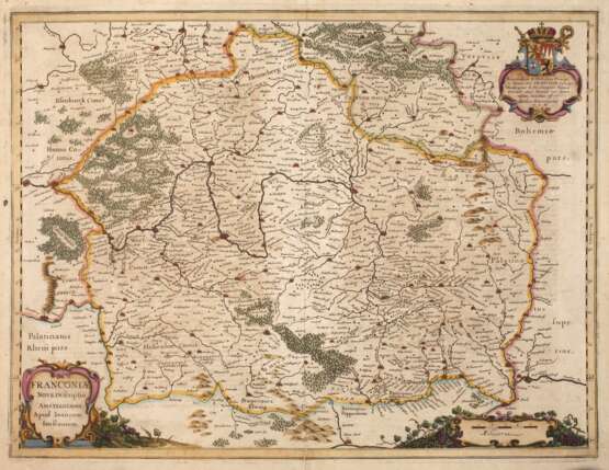 Johannes Janssonius, Karte Franken - Foto 1