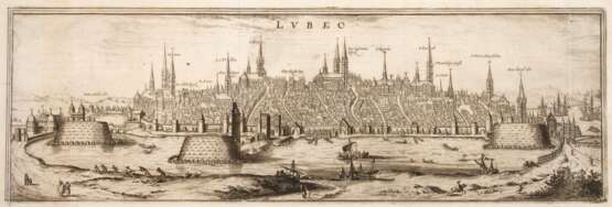 Braun & Hogenberg, nach, Ansicht von Lübeck - Foto 1