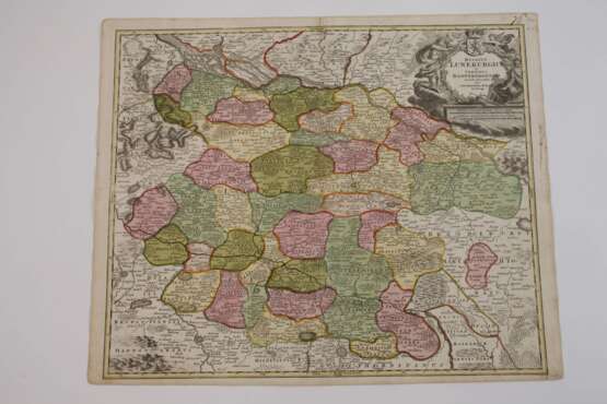 Johann B. Homann, Karte Lüneburg - Foto 2 Johann B. Homann, Karte Lüneburg - Foto 2