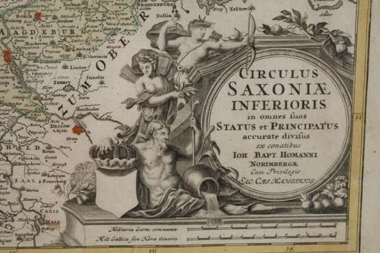 Johann Homann, Karte Mittel- und Norddeutschland - Foto 3