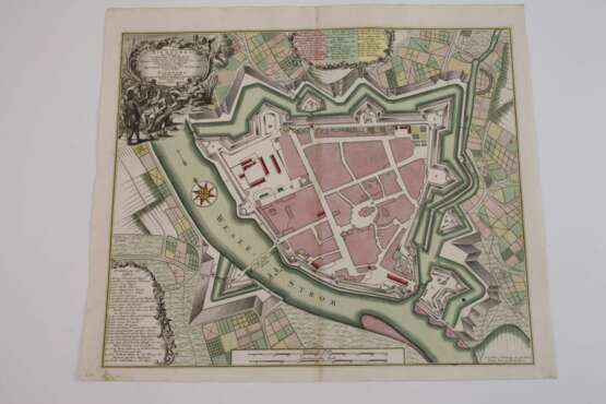 Matthäus Seutter, Karte Nienburg an der Weser - photo 2 Matthäus Seutter, Karte Nienburg an der Weser - photo 2