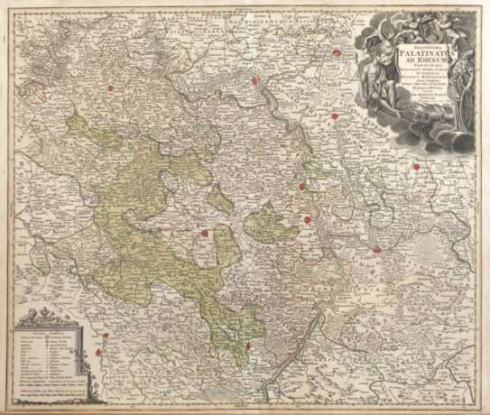 Johann Baptist Homann, Karte Mittelrhein - фото 4 Johann Baptist Homann, Karte Mittelrhein - фото 4