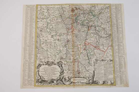 Matthäus Seutter, Karte Mittelsachsen - photo 2 Matthäus Seutter, Karte Mittelsachsen - photo 2