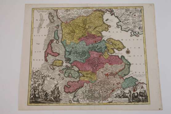 Tobias Lotter, Kupferstichkarte Schleswig - photo 2 Tobias Lotter, Kupferstichkarte Schleswig - photo 2