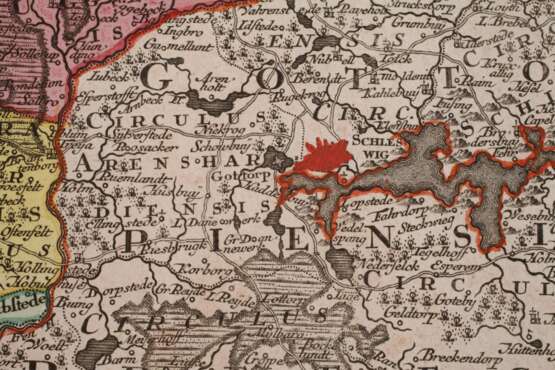 Tobias Lotter, Kupferstichkarte Schleswig - photo 4 Tobias Lotter, Kupferstichkarte Schleswig - photo 4