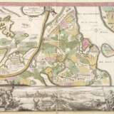 Johann B. Homann, Ansicht und Karte Stralsund - Foto 1