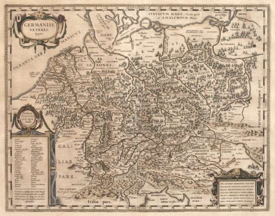 Johannes Janssonius, Karte Mitteleuropa - Foto 1 Johannes Janssonius, Karte Mitteleuropa - Foto 1