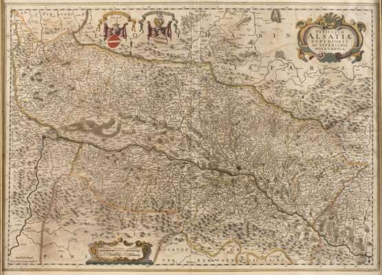 Johannes Janssonius, Karte Rheinverlauf - Foto 1