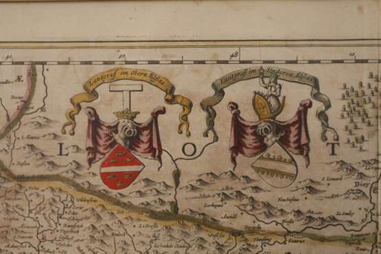 Johannes Janssonius, Karte Rheinverlauf - Foto 3