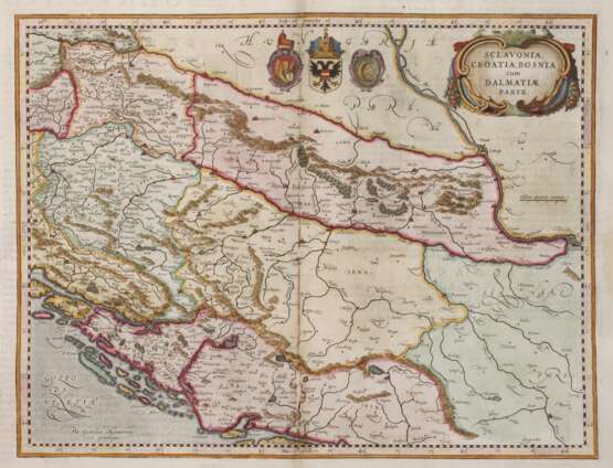 Johannes Janssonius, Karte Kroatien - Foto 1 Johannes Janssonius, Karte Kroatien - Foto 1
