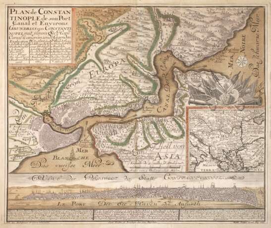 Matthäus Seutter, Karte Konstantinopel - Foto 1