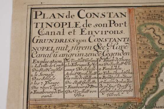 Matthäus Seutter, Karte Konstantinopel - Foto 3